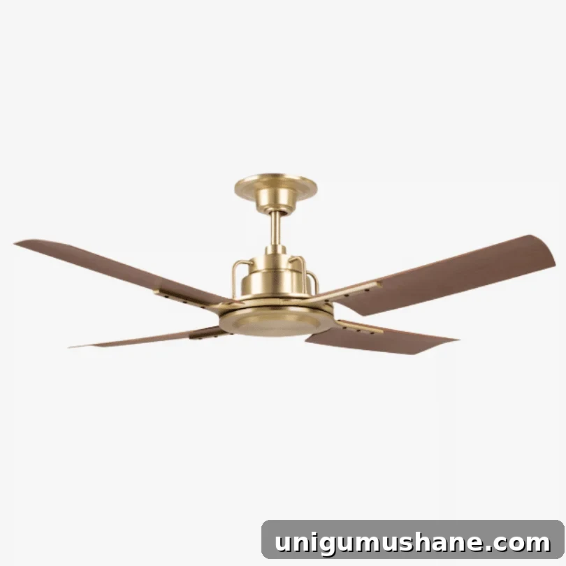 20 Modern Ceiling Fans to Transform Your Space 9 peregrine industrial ceiling fan