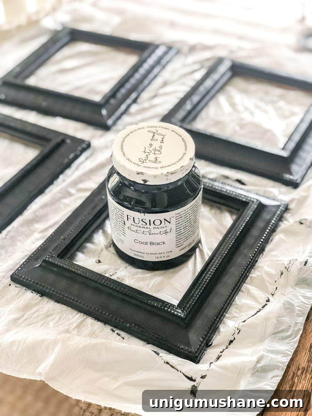 Transform Old Picture Frames into Antique Mirrors 4 How to make DIY antique mirrors using old secondhand picture frames easily and without the mess.