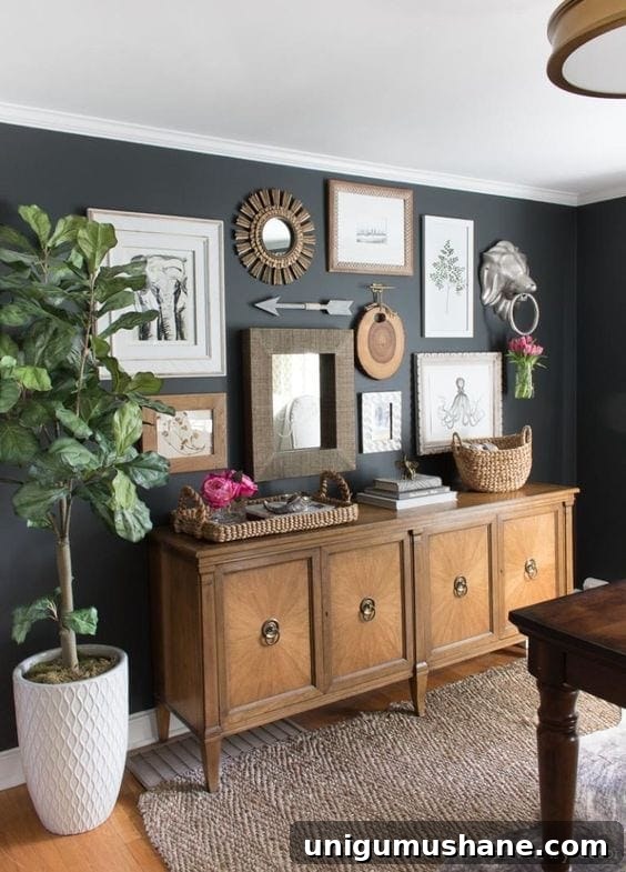 Black Paint Ideas for Dramatic Home Interiors 6 Black kitchen cabinetry creating a high-end look