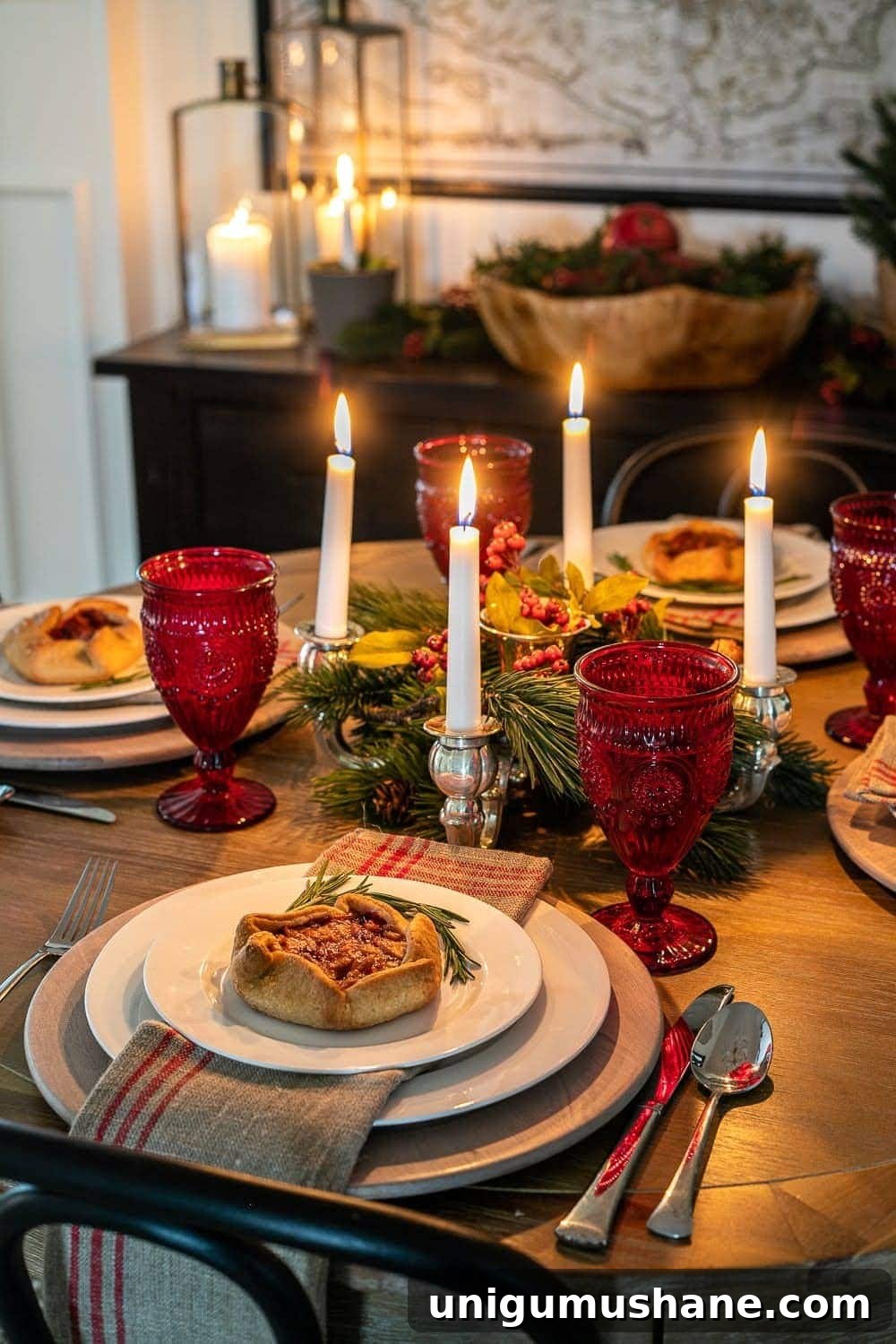 Mix Sentimental Heirlooms with New Decor for a Swedish Christmas 10 Swedish Christmas centerpiece using an advent candelabra to mimic the St. Lucia crown