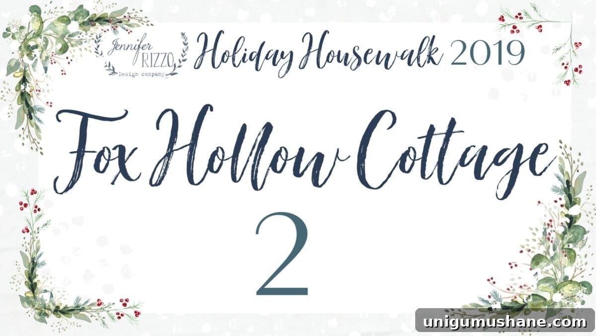 2019 Holiday Housewalk: Festive Home Tour Highlights 2 https://foxhollowcottage.com/holiday-housewalk-merry-christmas-home-tour.html