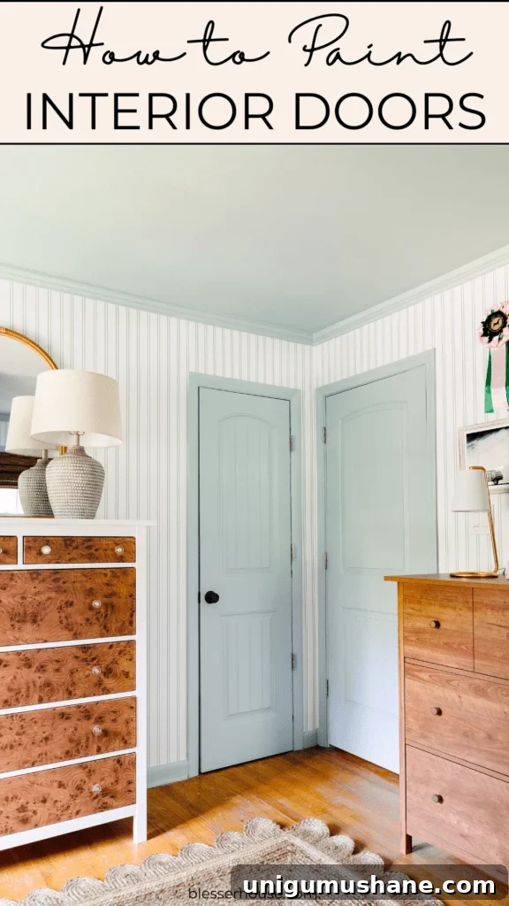 how to paint doors