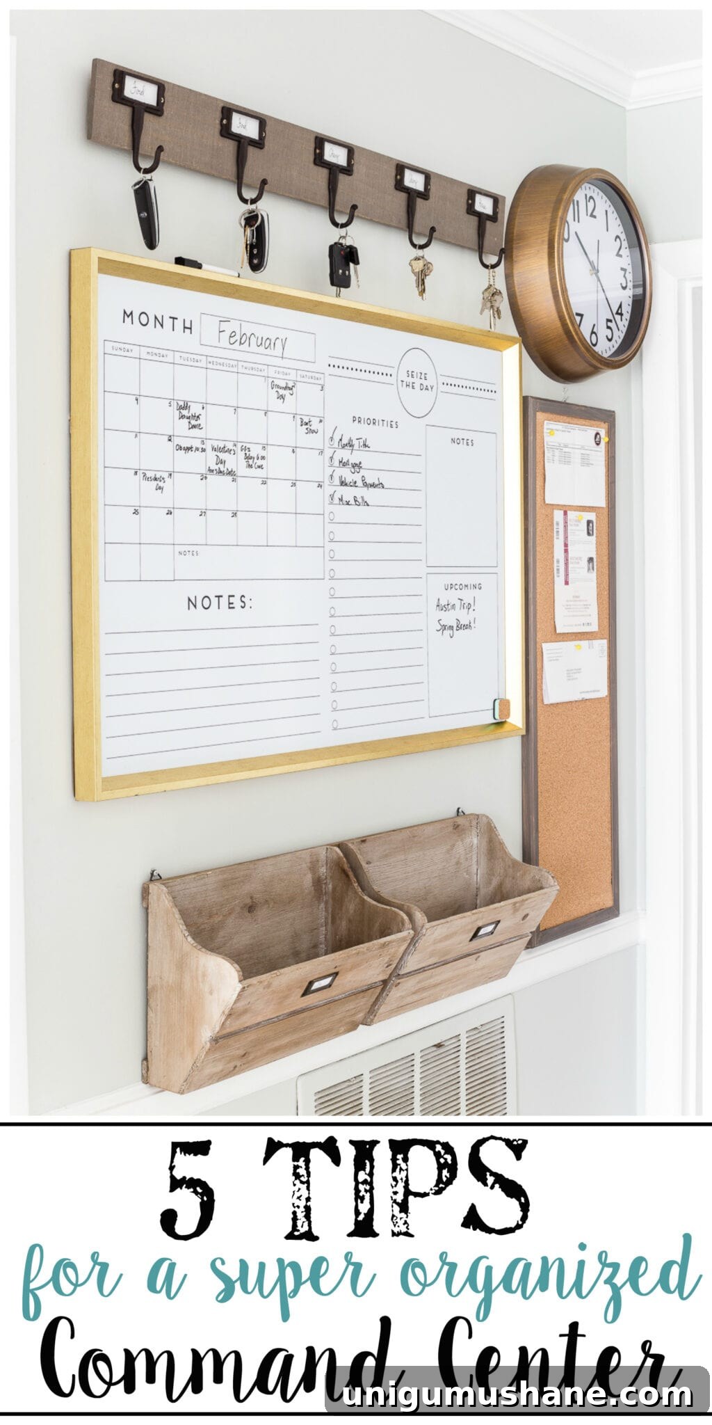 10 Quick Home Organization Projects You Can Finish Today 5 How to make a super functional and organized command center