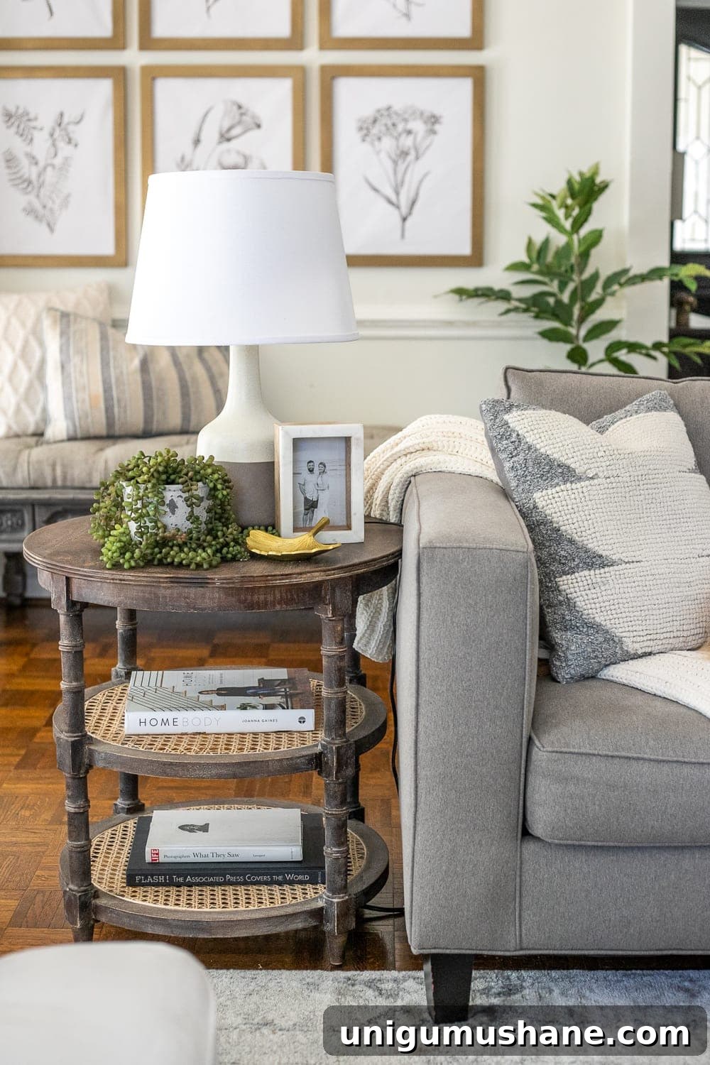 end table decor ideas in a living room