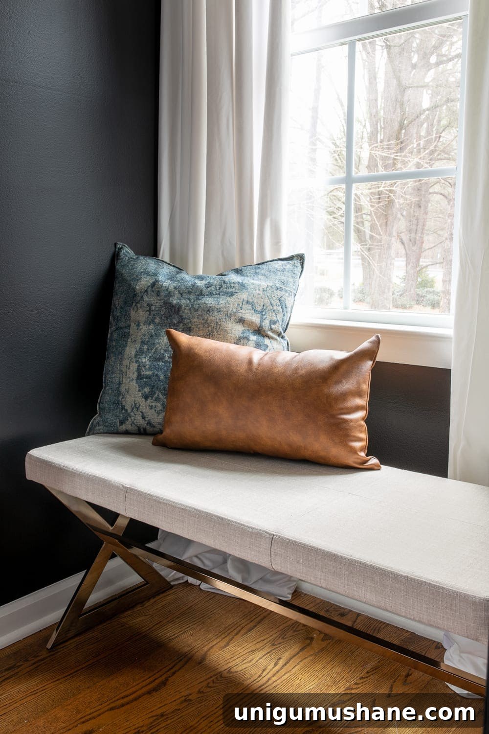 Moody Modern Vintage Master Bedroom Reveal and Design Ideas 11 master bedroom bench window seat