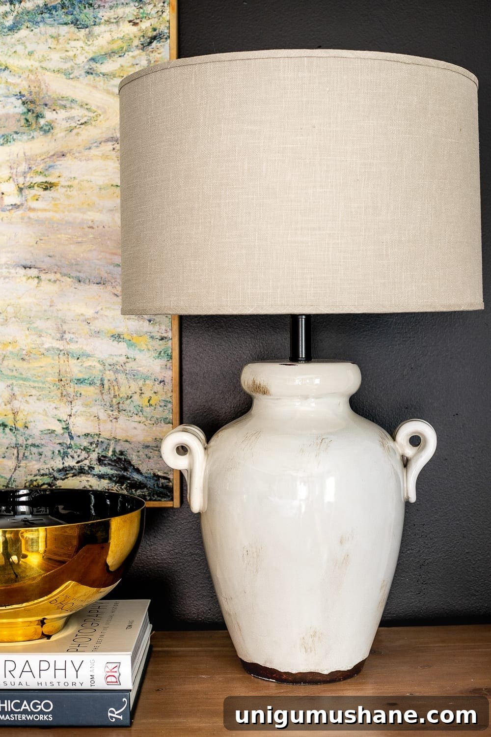 Moody Modern Vintage Master Bedroom Reveal and Design Ideas 14 master bedroom table lamp on dresser