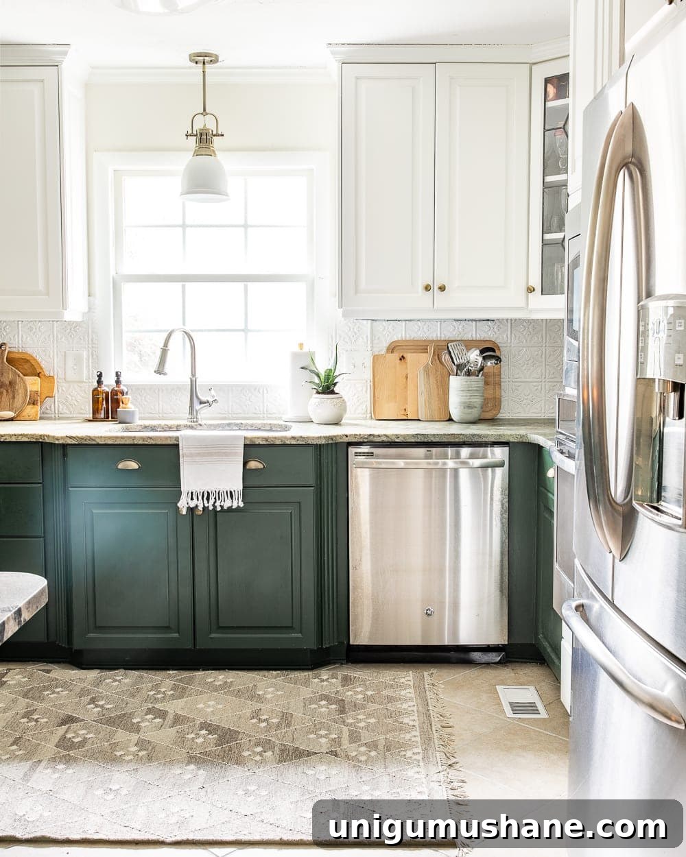 10 Stylish Ideas to Decorate Kitchen Countertops 4 cutting boards and planters for kitchen counter decor