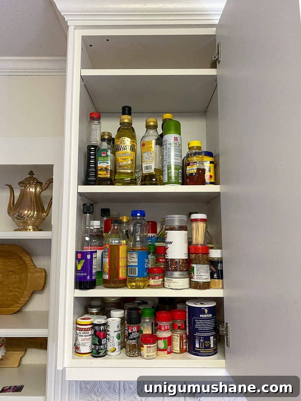 Kitchen Organization Makeover: Smart Storage and Declutter Tips 3 Kitchen Organization Makeover | Spice Cabinet Before