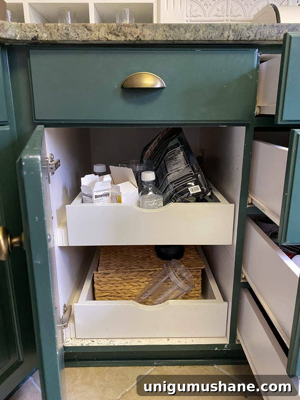 Kitchen Organization Makeover: Smart Storage and Declutter Tips 22 Kitchen Organization Makeover | Small Appliance Cabinet Before