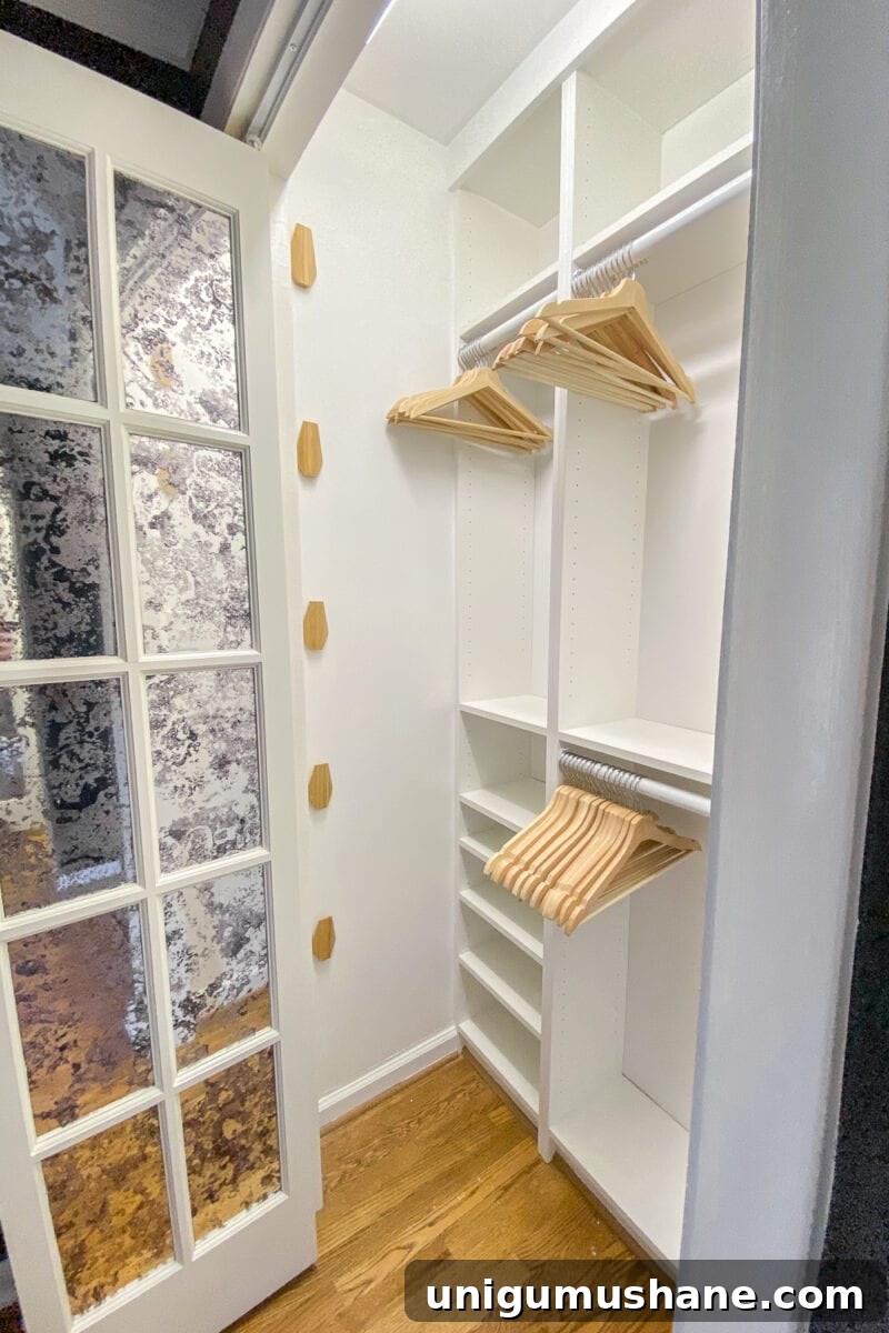 adding trim to built in closet