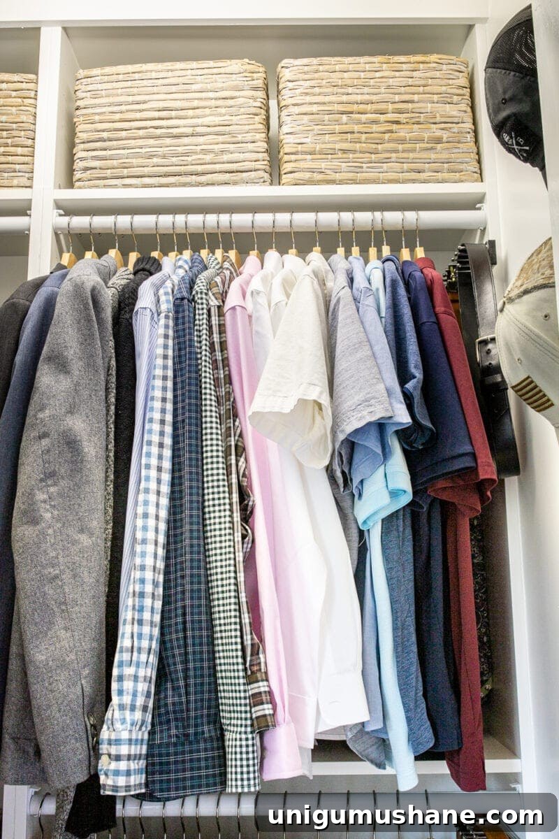 Small Master Closet Transformation: IKEA Reveal 7 Small Master IKEA Closet Using Billy Bookcases