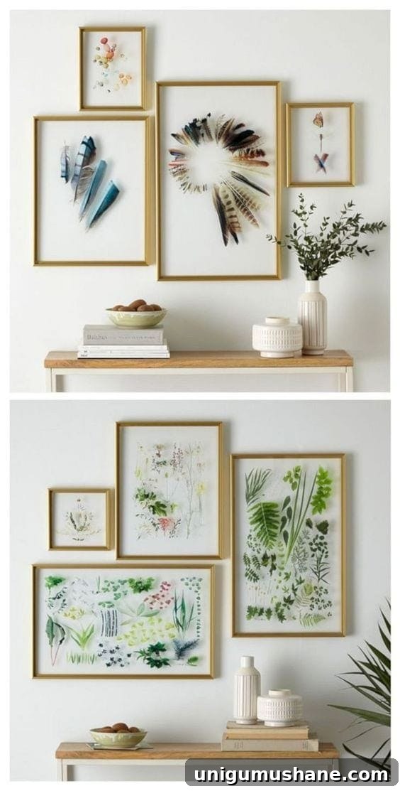 28 Creative DIY Wall Decor Ideas to Transform Your Blank Walls 18 Inexpensive DIY Wall Decor Ideas | pressed flower art