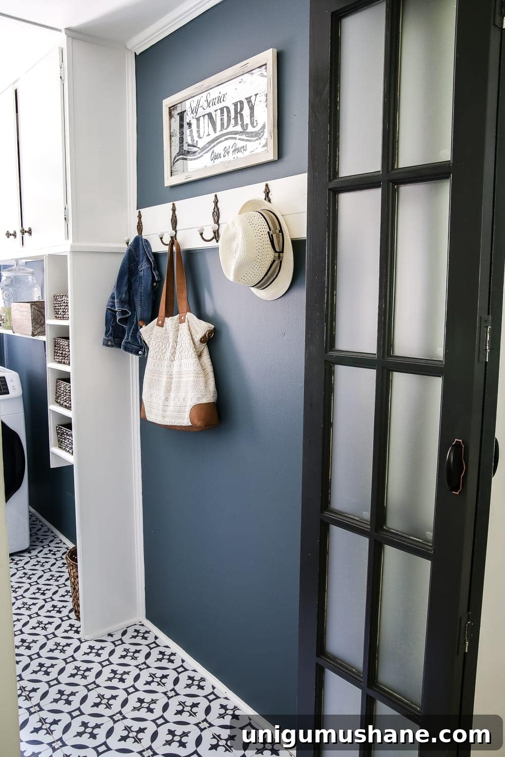 28 Creative DIY Wall Decor Ideas to Transform Your Blank Walls 19 a diy wall decor idea to add hooks to a laundry room for organization