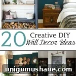 28 Creative DIY Wall Decor Ideas to Transform Your Blank Walls 39 20 Creative DIY Wall Decor Ideas | A round-up of 20 of the best DIY wall decor ideas plus tutorials and tips to pull off the look easily and get the designer look for less.