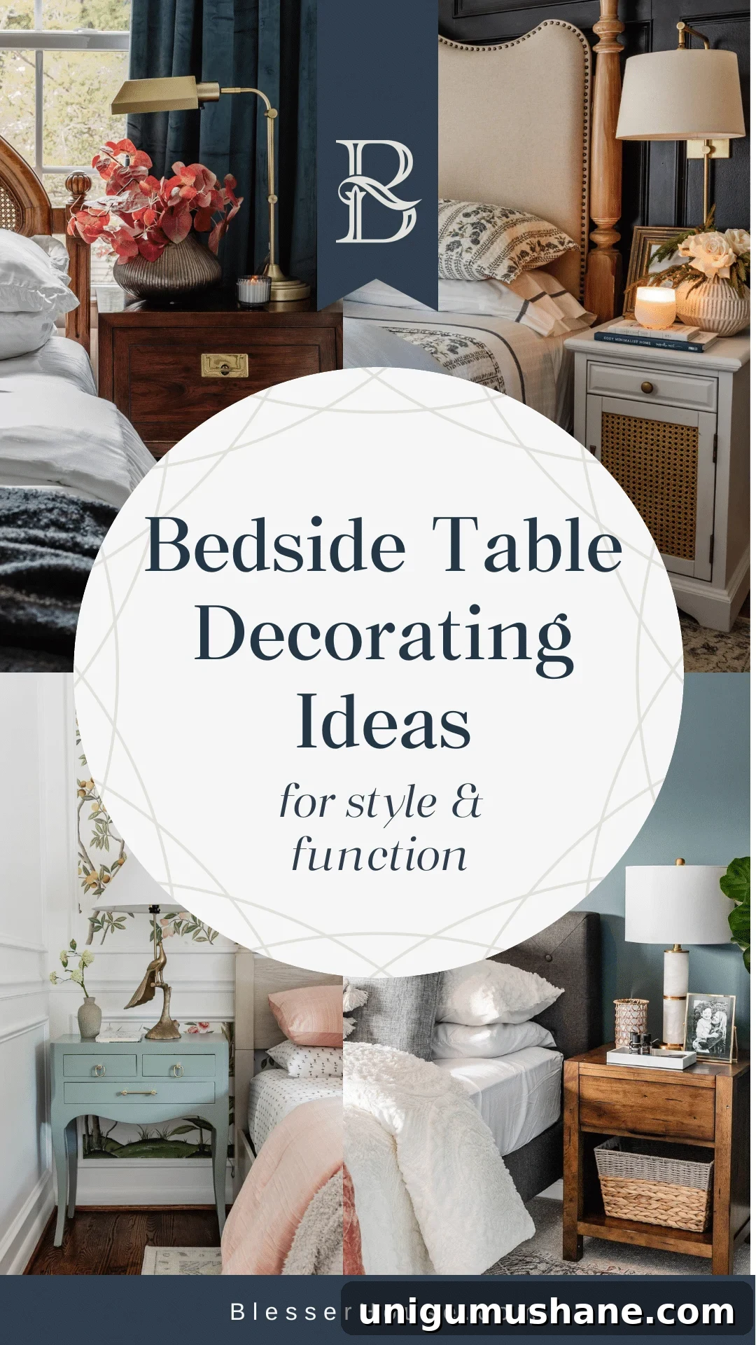 bedside table decorating ideas