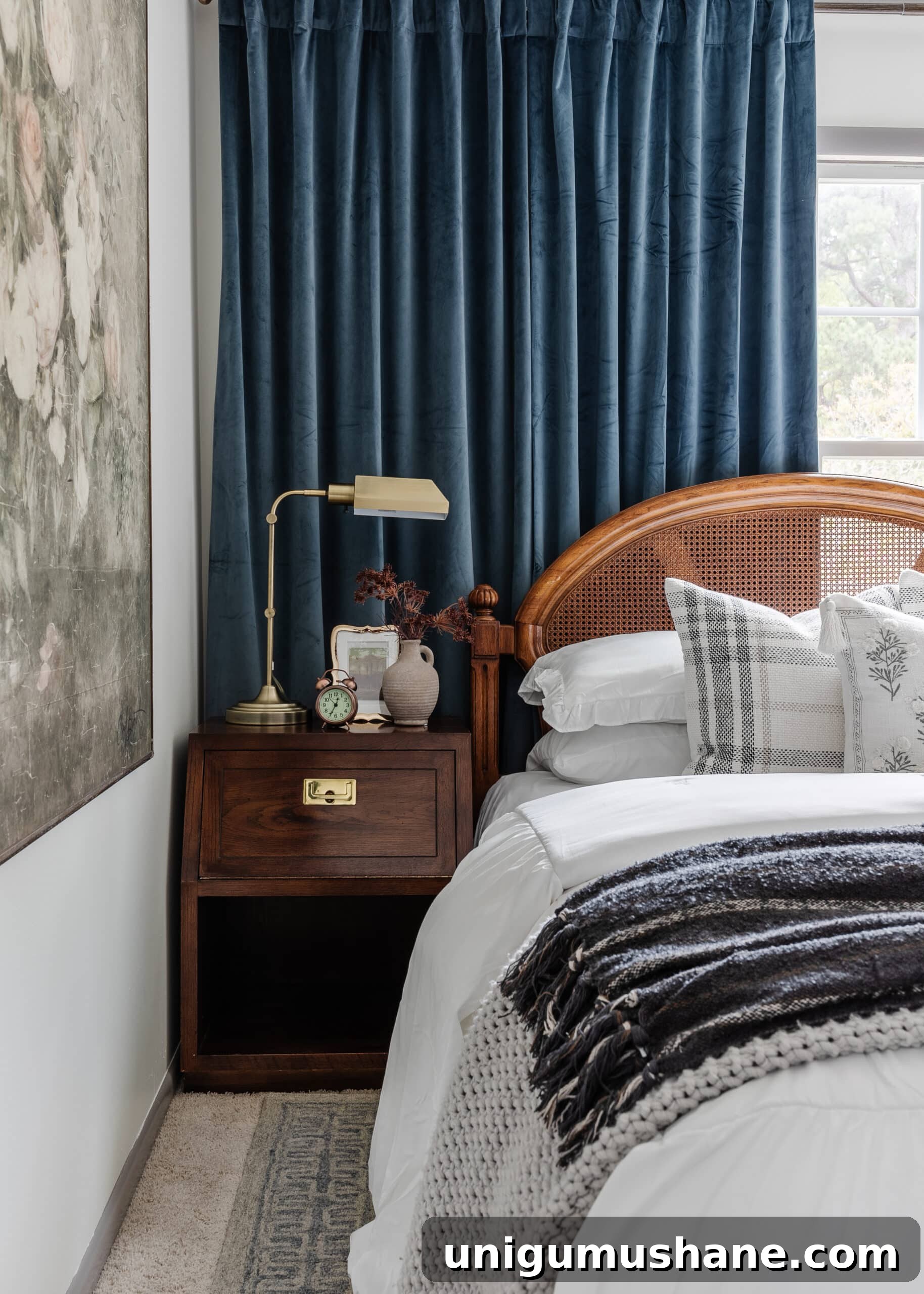 guest bedroom nightstand