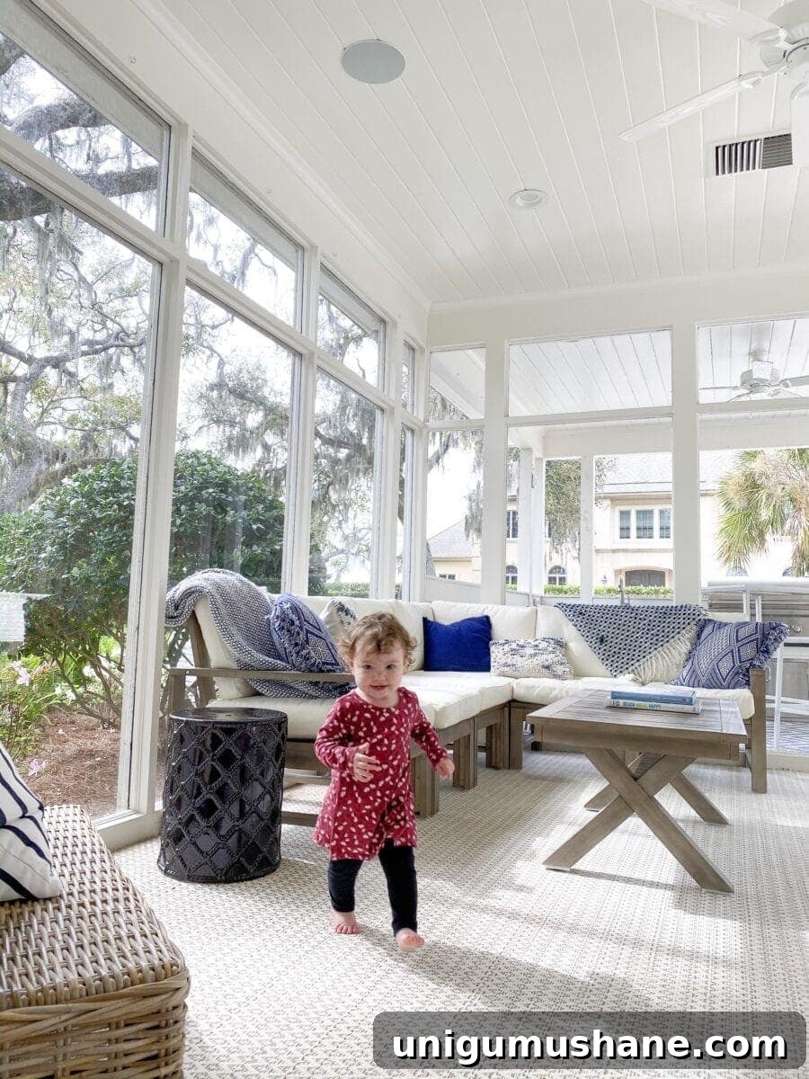 Sea Island Coastal Home Tour: Inside a Lowcountry House 11 Sea Island Coastal House Tour | coastal sun room