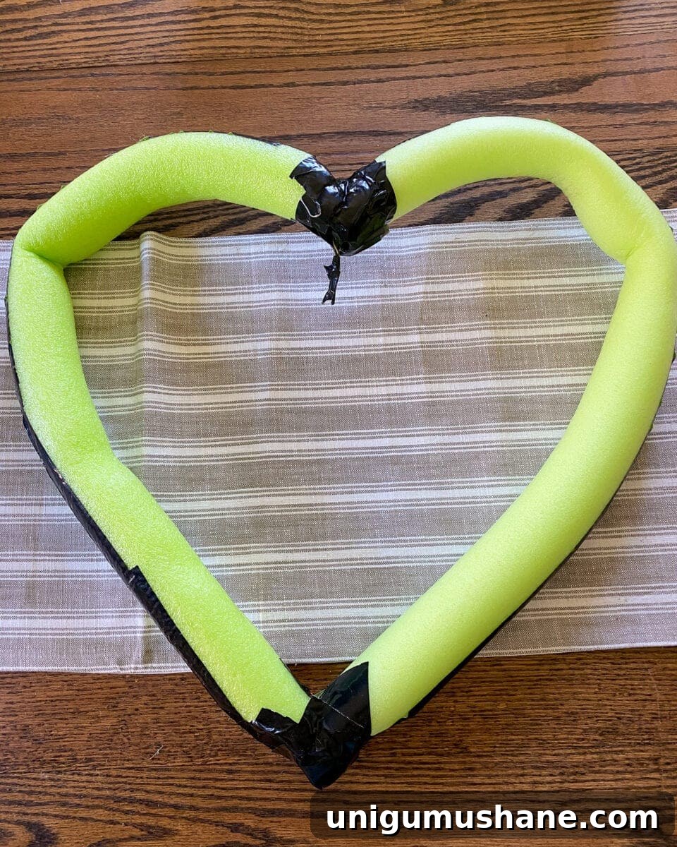 DIY Pool Noodle Wreath Tutorial 6 img 36602 5