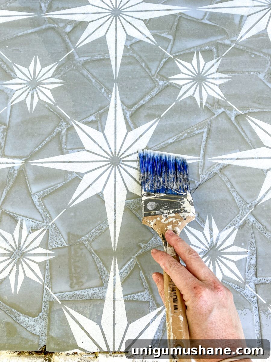 DIY Stenciled Porch Floor Makeover 10 The best sealer for porch paint
