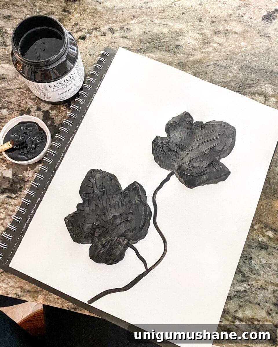 How to Create Silhouette Leaf Art with Paint 7 DIY silhouette art using leaves and paint