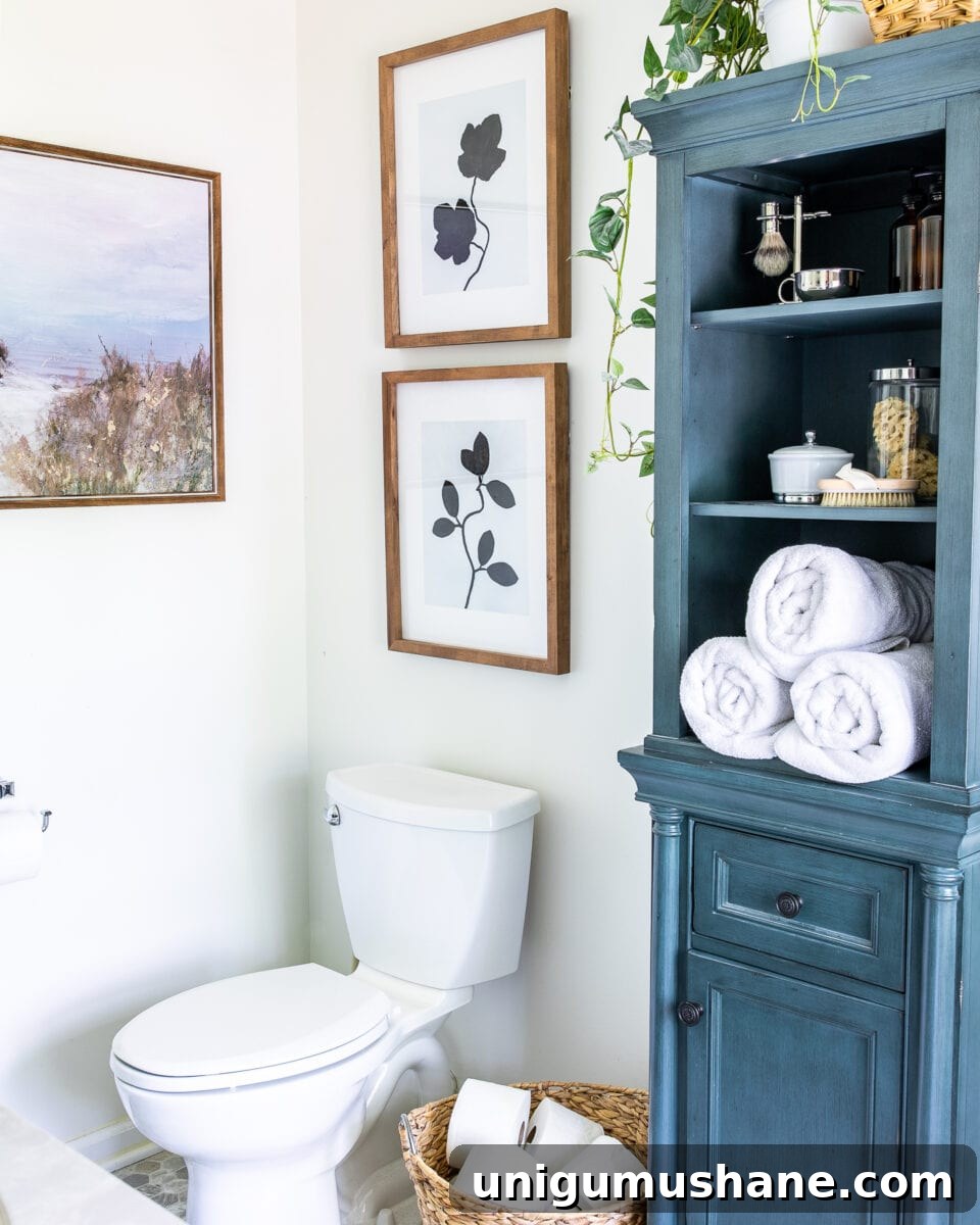 How to Create Silhouette Leaf Art with Paint 9 DIY leaf art in a bathroom