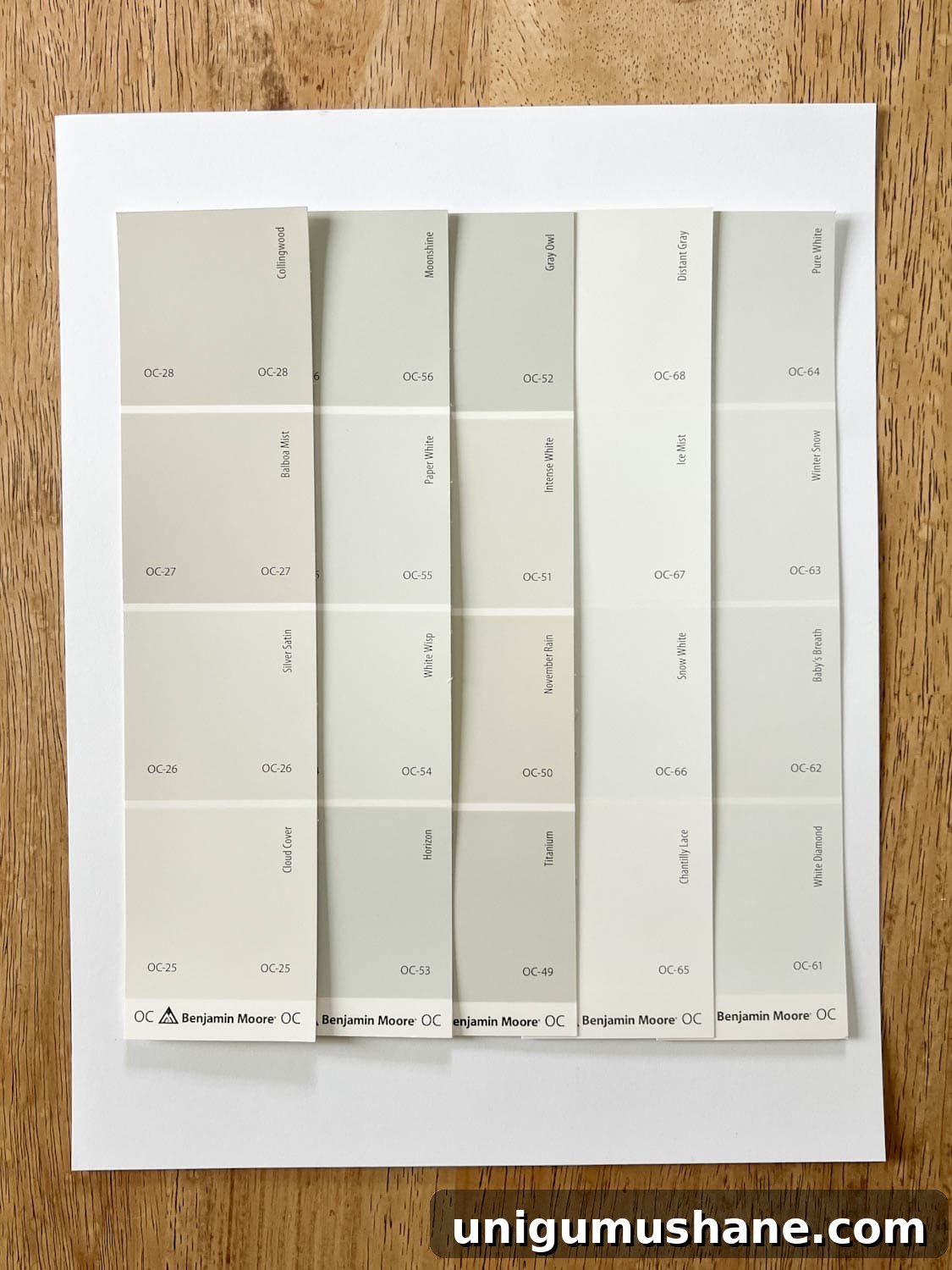 How to Choose Interior Paint Colors Like a Pro 14 testing white paint colors for undertones by examining swatches