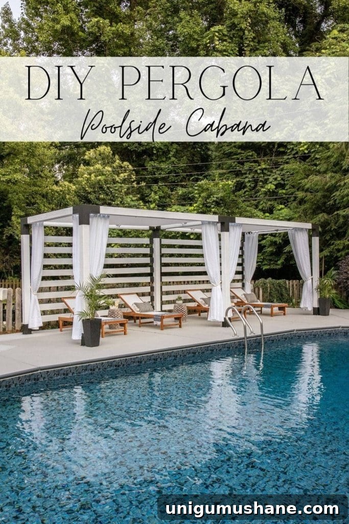 diy backyard cabana pergola kit