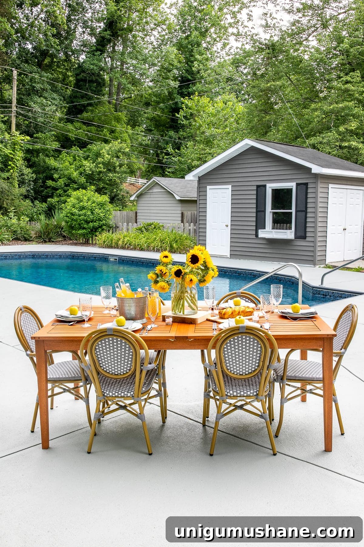 Concrete Patio Refresh: Summer Al Fresco Tablescape 3 DIY Painted Concrete Patio Update & Summer Al Fresco Tablescape