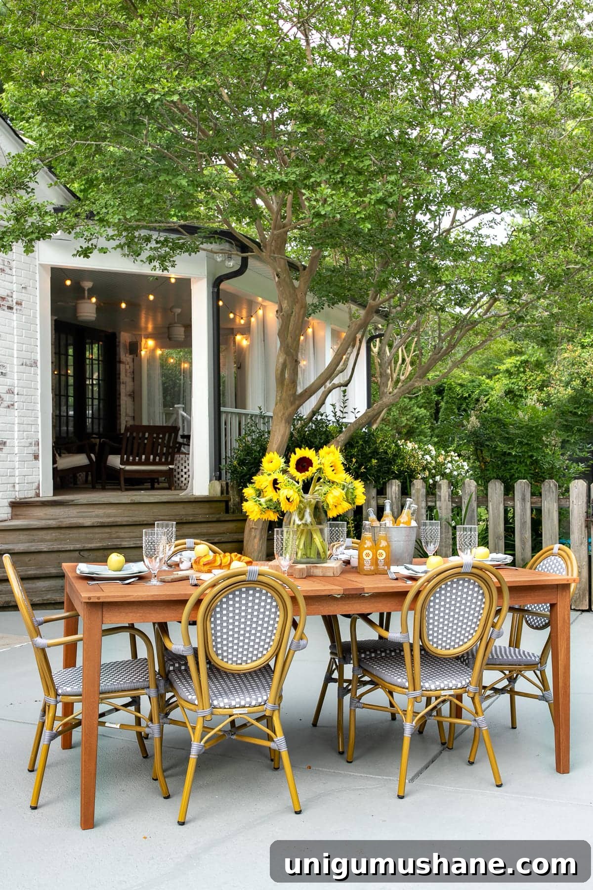 Concrete Patio Refresh: Summer Al Fresco Tablescape 4 DIY Painted Concrete Patio Update & Summer Al Fresco Tablescape