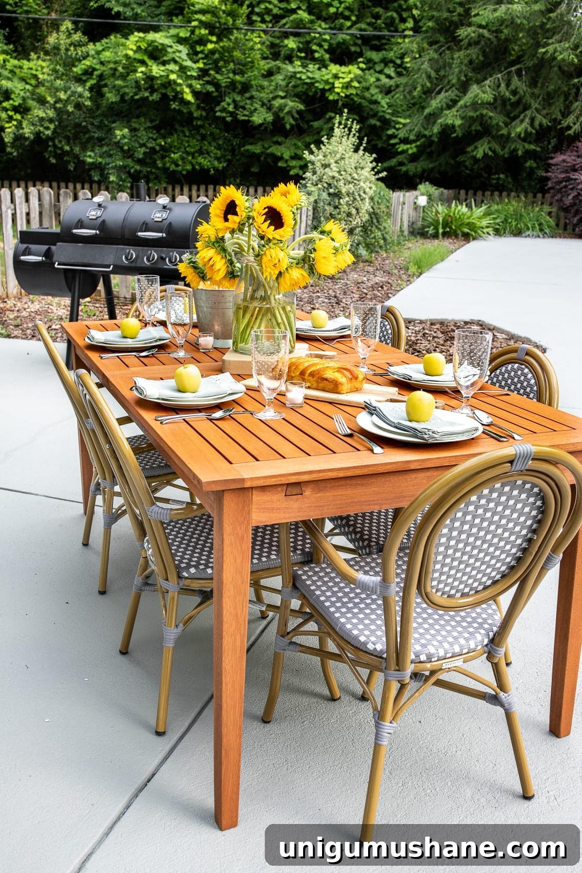 Concrete Patio Refresh: Summer Al Fresco Tablescape 5 DIY Painted Concrete Patio Update & Summer Al Fresco Tablescape