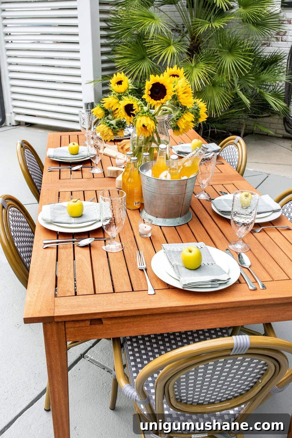 Concrete Patio Refresh: Summer Al Fresco Tablescape 6 DIY Painted Concrete Patio Update & Summer Al Fresco Tablescape