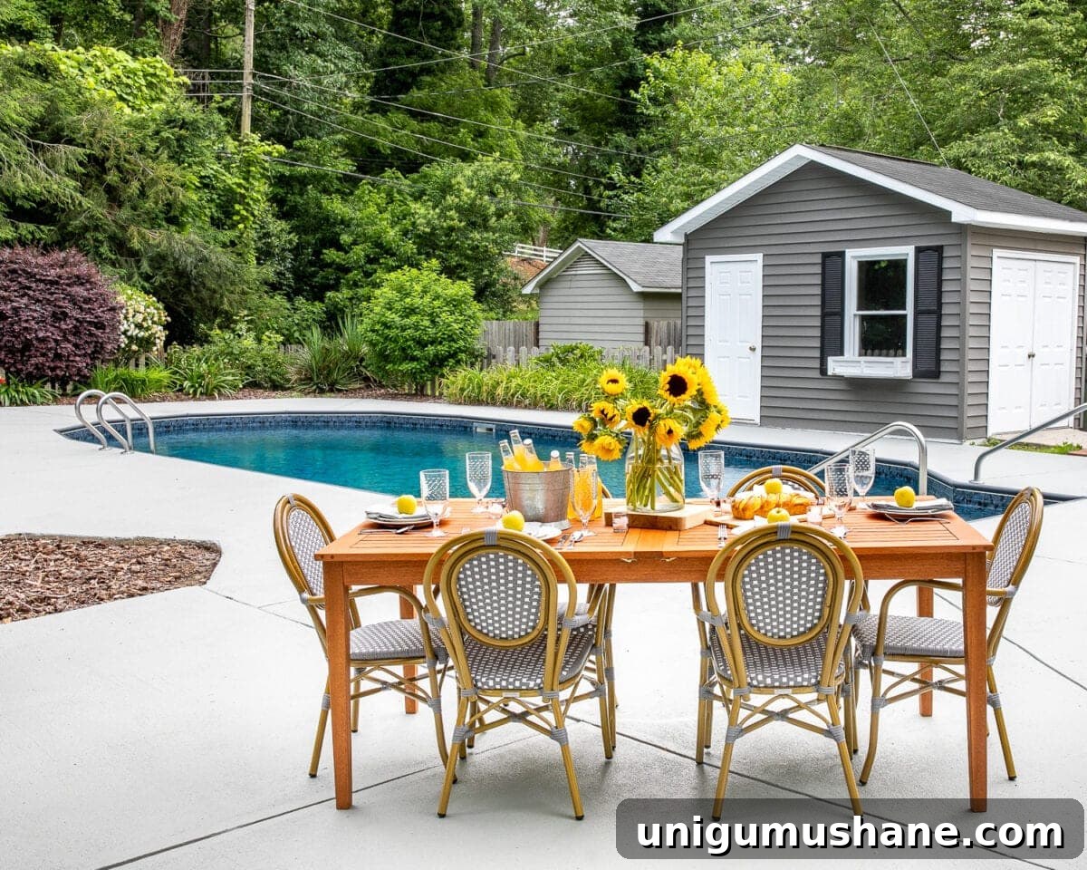 Concrete Patio Refresh: Summer Al Fresco Tablescape 9 DIY Painted Concrete Patio Update & Summer Al Fresco Tablescape