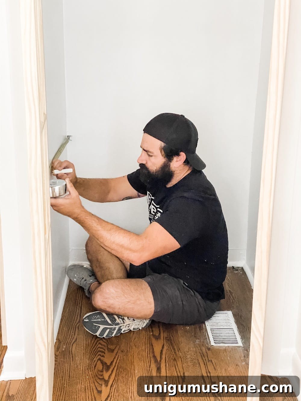 Convert Bifold Closet Doors to French Doors and Install Shelving 7 Measurements and shelf layout