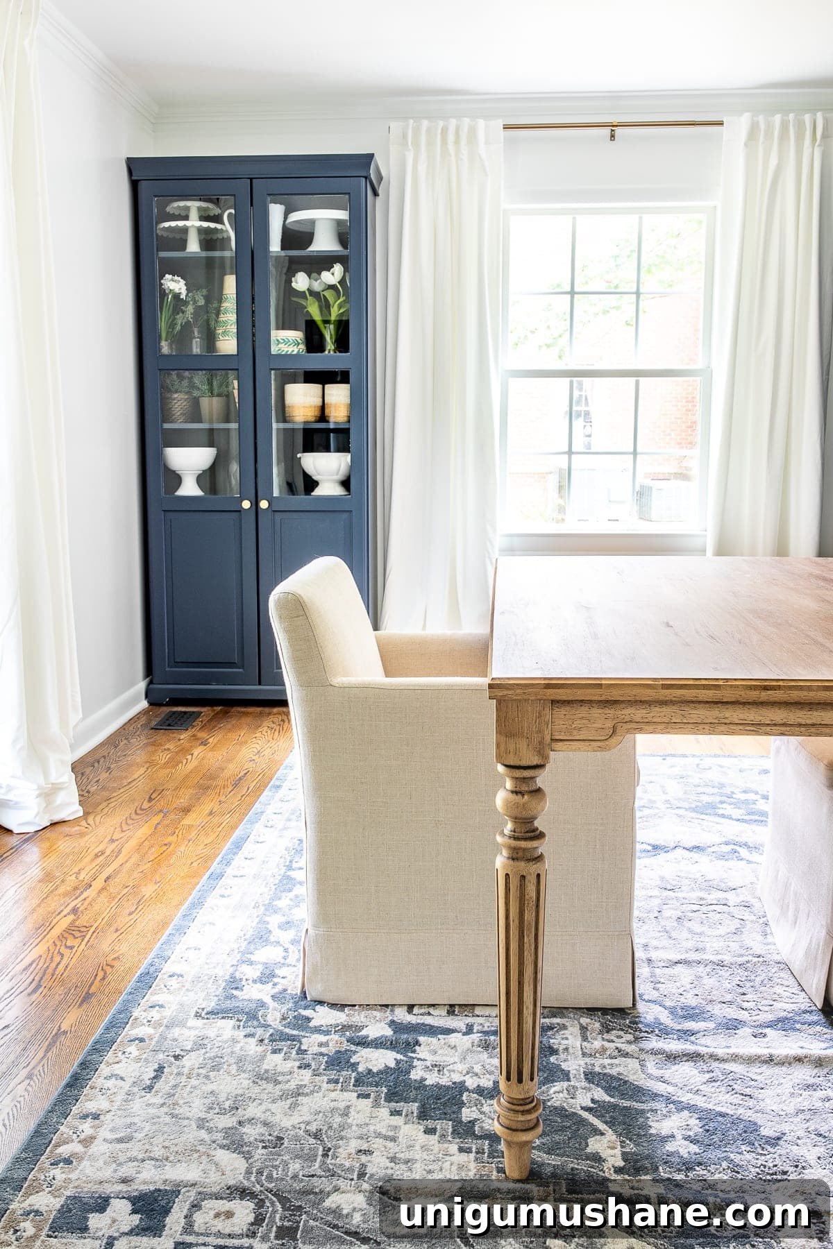 DIY Work Table Makeover: Customize Unfinished Furniture 6 A budget-friendly option for customizing furniture to work in any space using unfinished, solid wood pre-built pieces & staining an office work table.