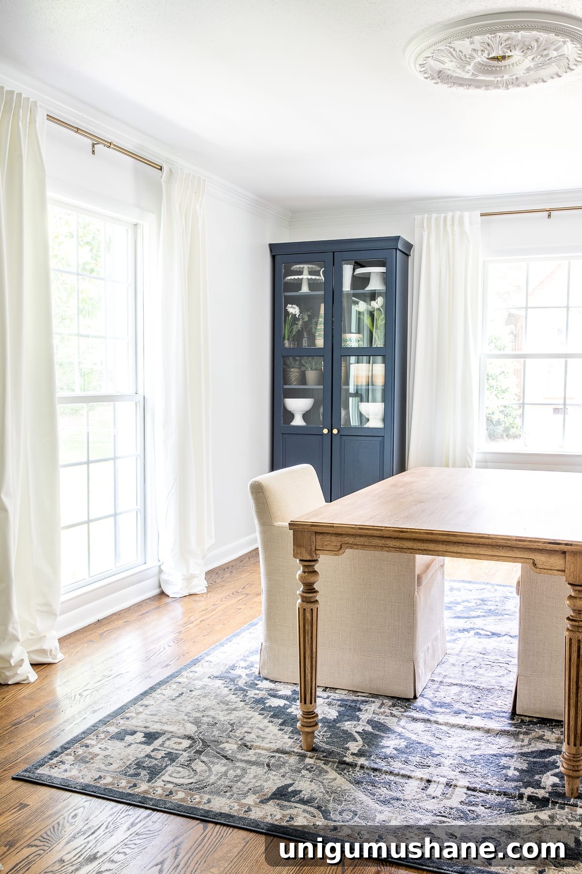 DIY Work Table Makeover: Customize Unfinished Furniture 7 A budget-friendly option for customizing furniture to work in any space using unfinished, solid wood pre-built pieces & staining an office work table.