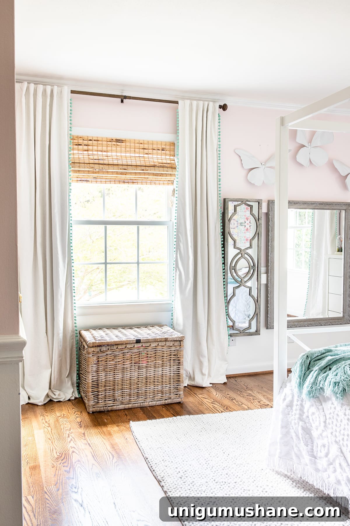 How to Hang Curtains and My Favorite Window Treatments 3 A guide for hanging curtains correctly to make windows appear larger and ceilings appear taller + favorite blackout curtains, shades, and rods for less.
