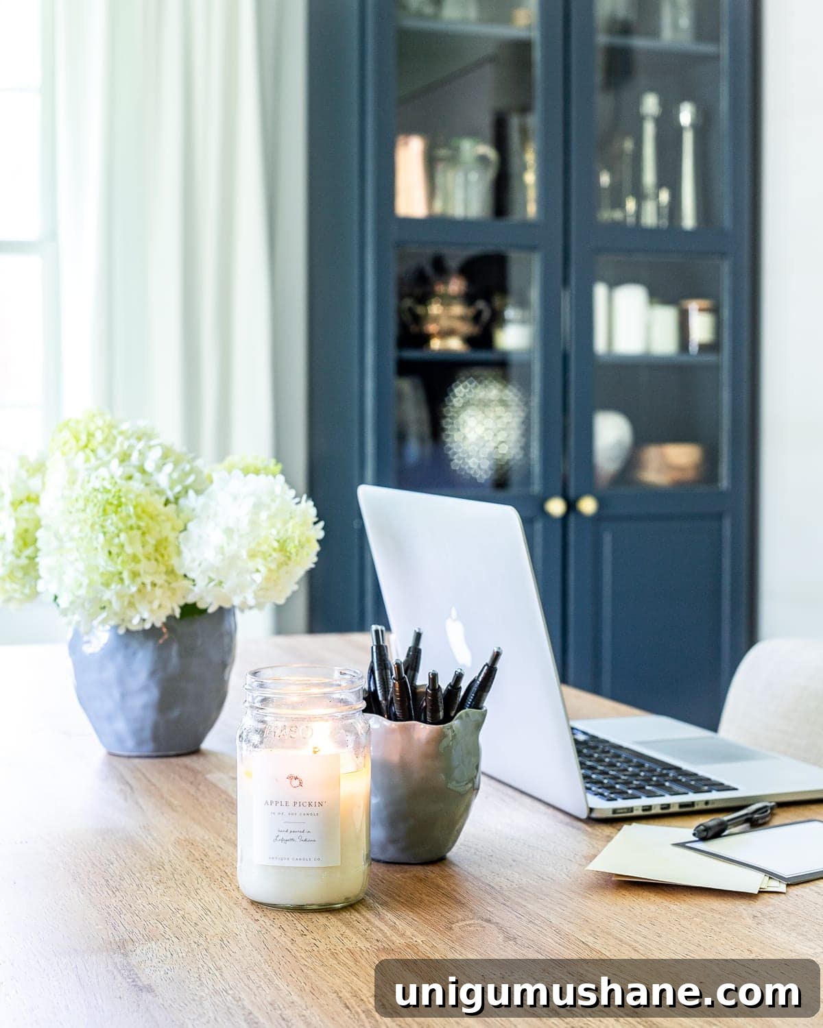 Home Office Makeover Reveal Modern Workspace Before and After 7 home office decor