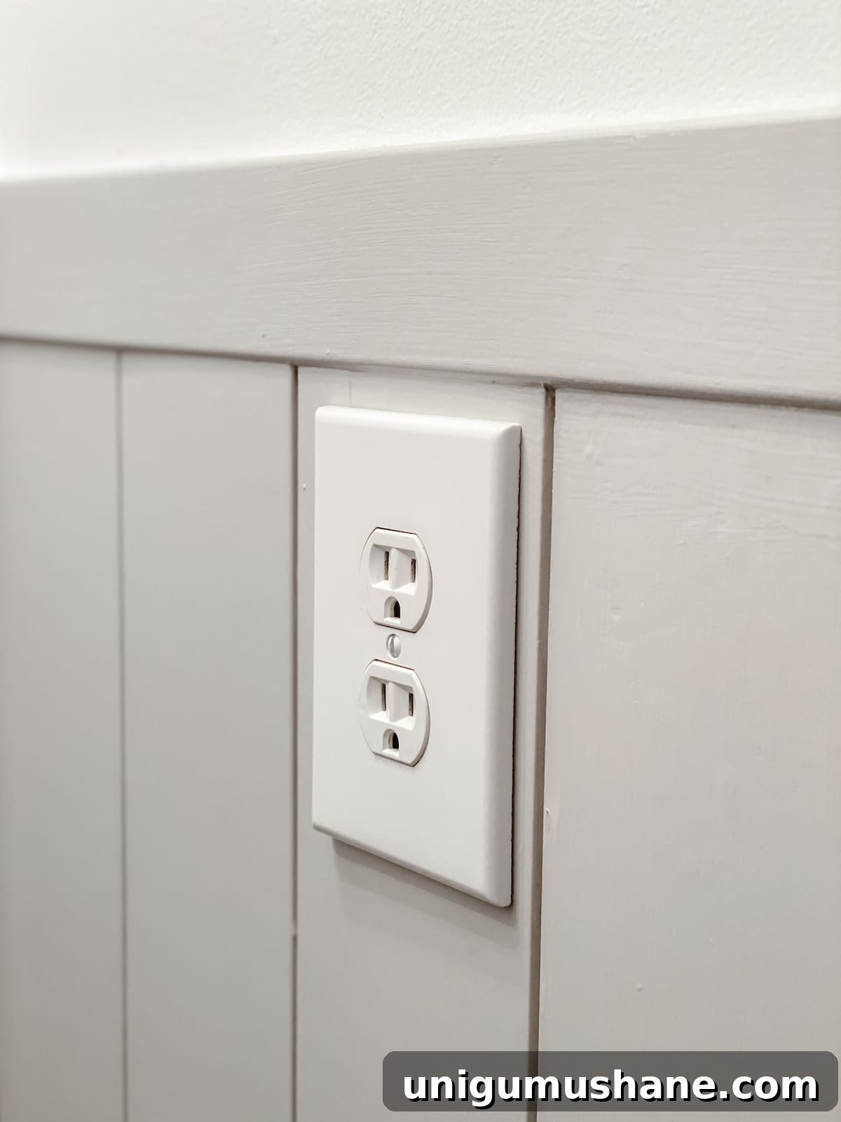 DIY Vertical Shiplap Wainscoting for Bathroom Walls 14 outlet spacers to push out outlet flush with shiplap in a bathroom