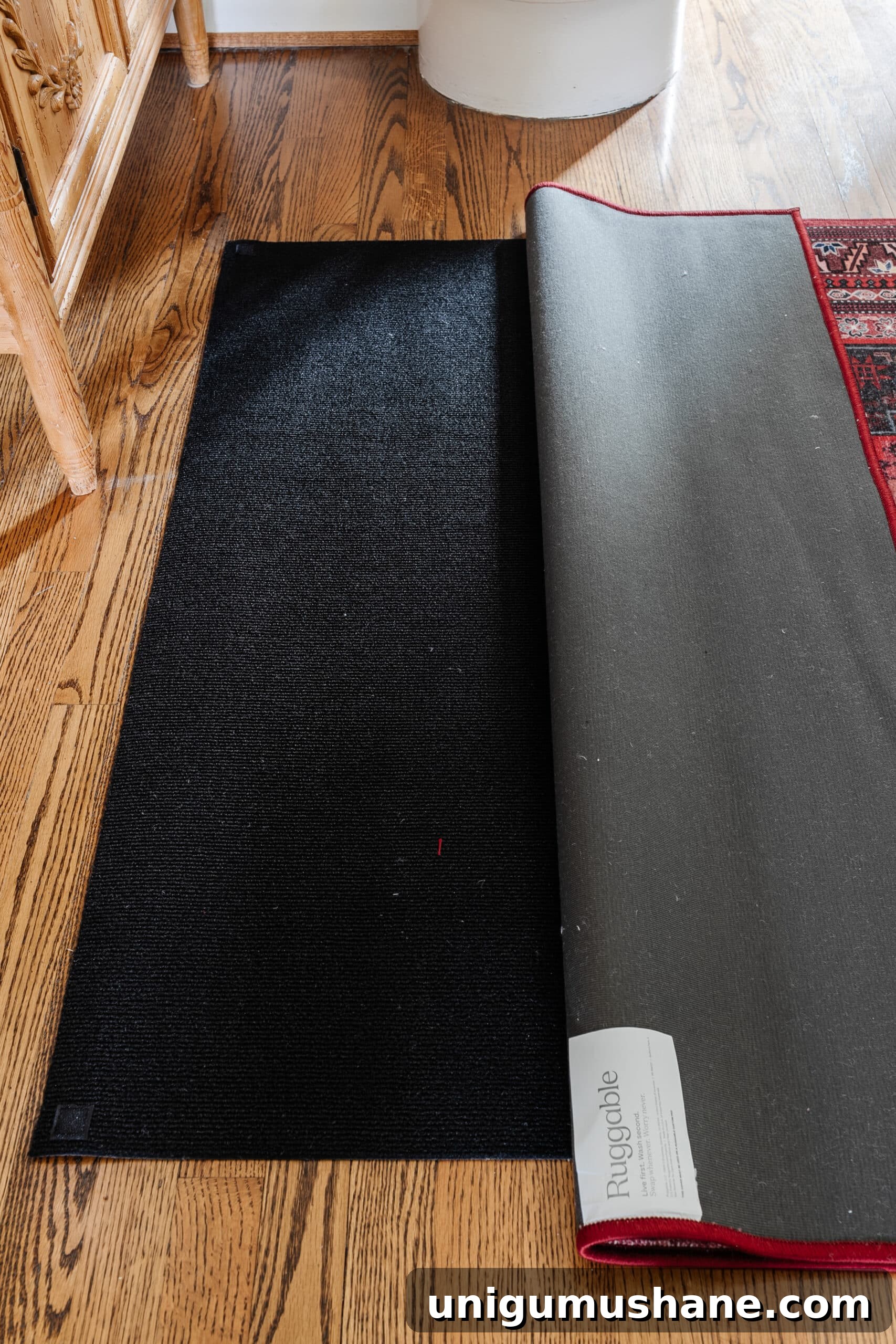 Ruggable Review: Real Pros and Cons of Their Washable Rugs 5 ruggable rug cover on top of rug pad