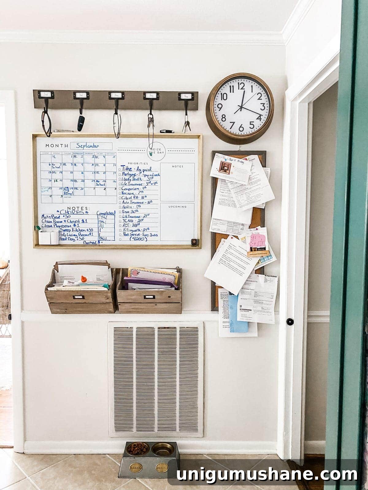 Budget DIY Return Vent Cover: Step-by-Step Guide 3 command center before