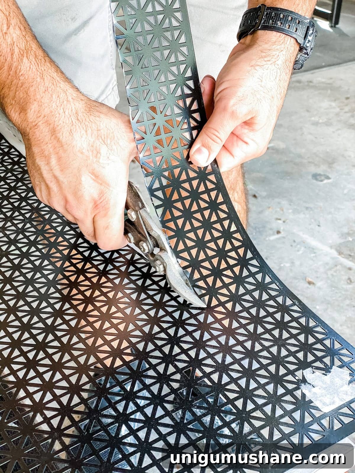 Budget DIY Return Vent Cover: Step-by-Step Guide 6 DIY vent cover using decorative sheet metal