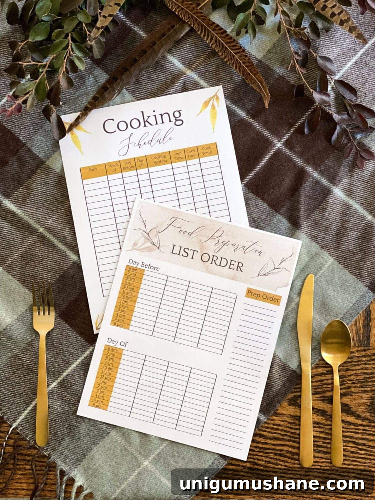 Budget Thanksgiving Table Decor and Printable Cooking Timeline 10 Thanksgiving cooking schedule free printable