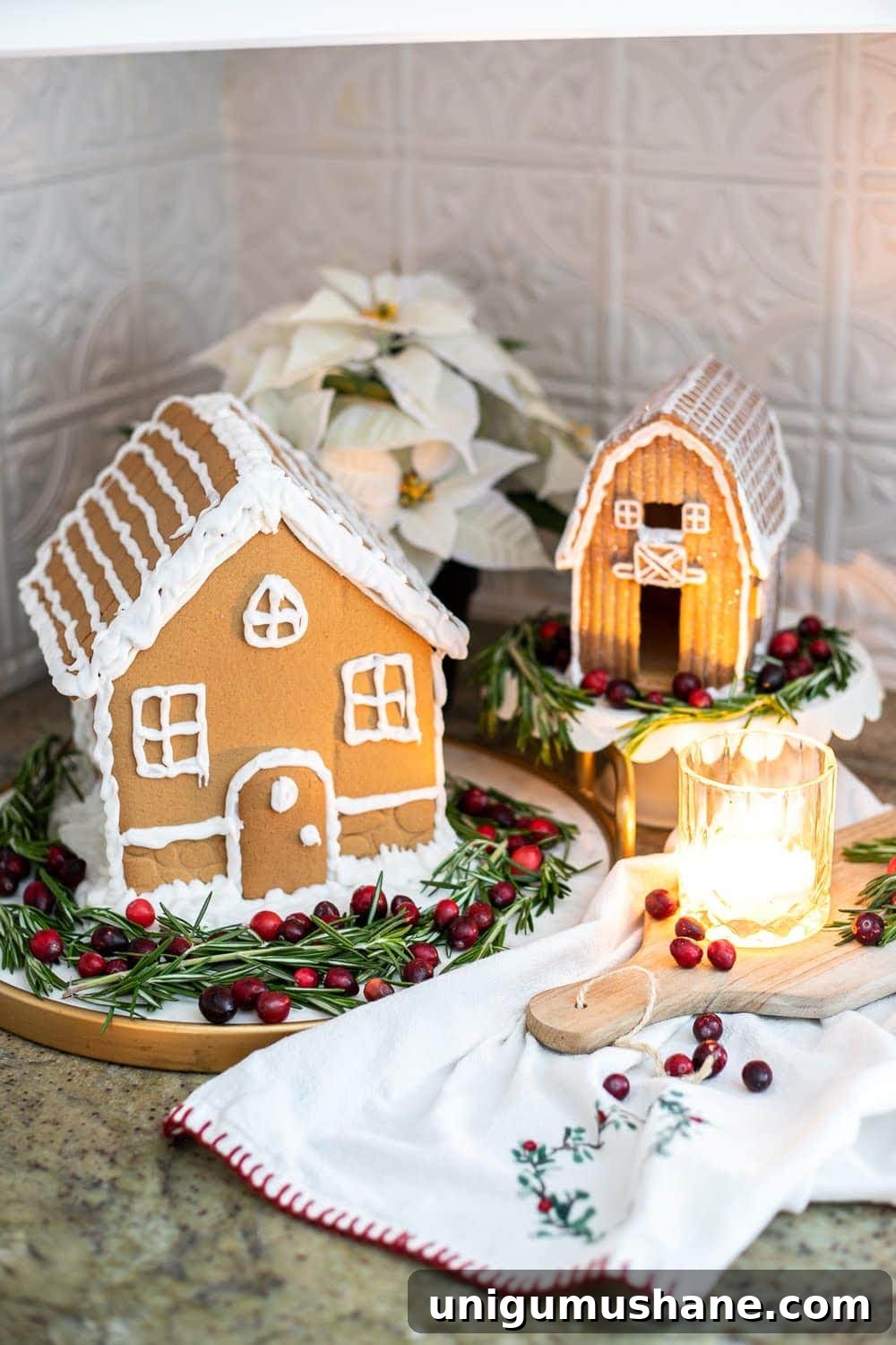 DIY Cinnamon Salt Dough Christmas Ornaments 15 DIY Cinnamon Salt Dough Gingerbread Houses
