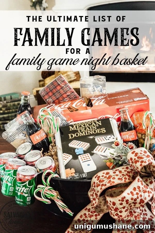 50 Unique Christmas Gift Basket Ideas to Impress 12 game night gift basket
