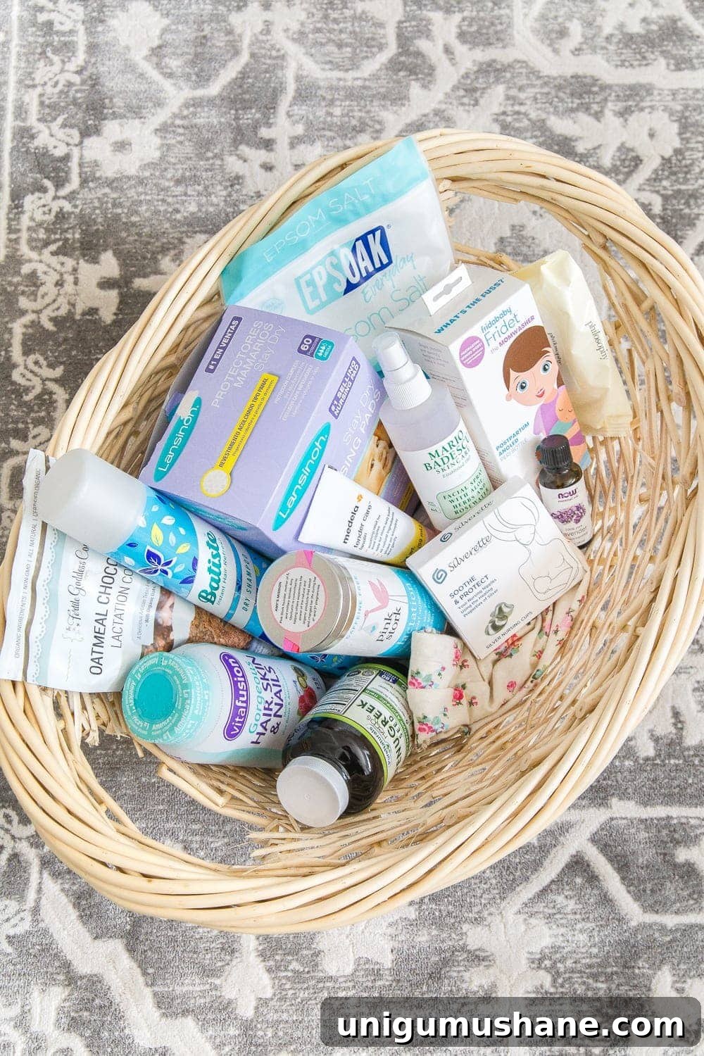 50 Unique Christmas Gift Basket Ideas to Impress 13 postpartum gift basket