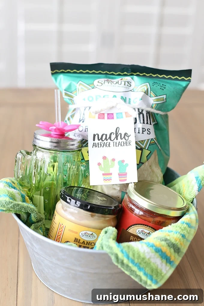 50 Unique Christmas Gift Basket Ideas to Impress 14 nacho gift basket
