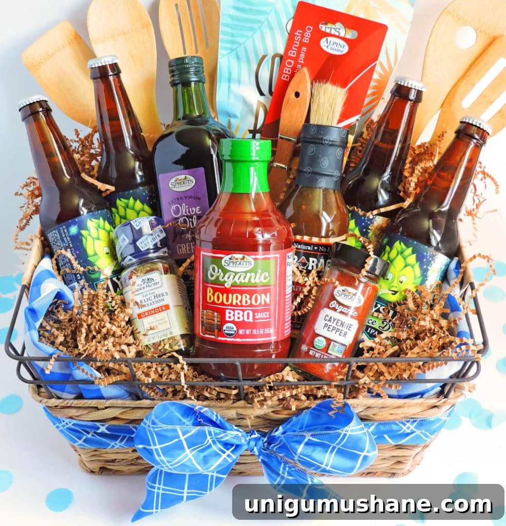 50 Unique Christmas Gift Basket Ideas to Impress 16 bbq gift basket
