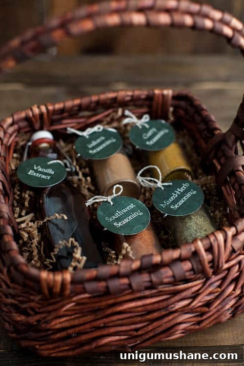 50 Unique Christmas Gift Basket Ideas to Impress 25 spices gift basket