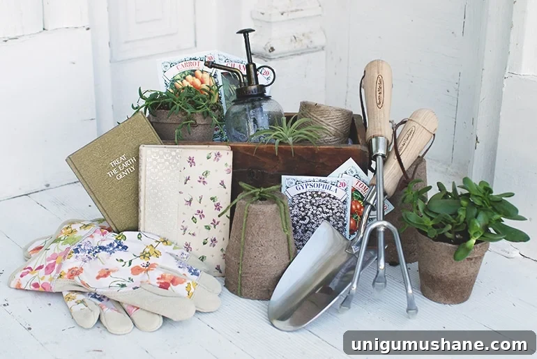 50 Unique Christmas Gift Basket Ideas to Impress 30 gardening gift basket