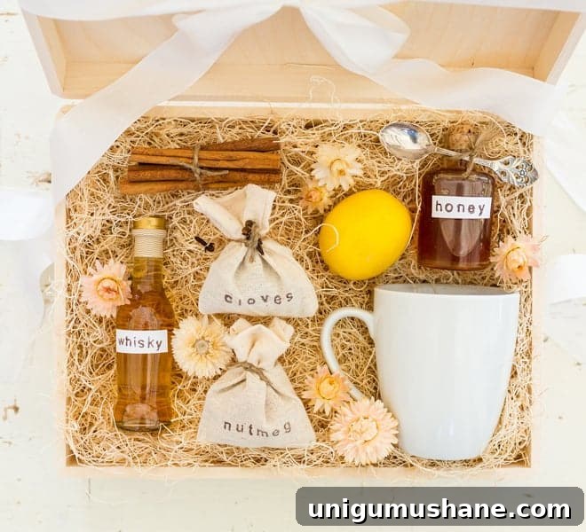 50 Unique Christmas Gift Basket Ideas to Impress 47 hot toddy gift basket